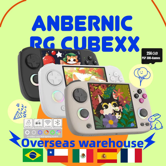 RGCubeXX Retro Handheld Console 3.95" IPS Linux-based retro gaming OS (muOS community firmware) 64GB | iGameConsole 2026 Premium | Supports GBA SNES PS1 PSP 11471+ Preloaded Games Plug and Play | Back to School Gift for Retro Gamers Adults Collectors