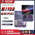 MiyooMini+ Retro Handheld Console 3.5" IPS Linux-based retro gaming OS (OnionOS community firmware) 64GB | iGameConsole 2026 Premium | Supports GBA SNES PS1 20000+ Preloaded Games Plug and Play | Back to School Gift for Retro Gamers Adults Collectors