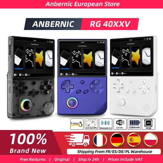 RG40XX Retro Handheld Console 4" IPS Linux-based retro gaming OS (muOS community firmware) 64GB | iGameConsole 2026 Flagship | Supports GBA SNES PS1 5000+ Preloaded Games Plug and Play | Back to School Gift for Retro Gamers Adults Collectors