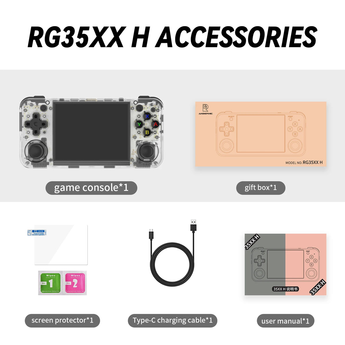 RG35XX+ Retro Handheld Console 3.5" IPS Linux-based retro gaming OS (muOS community firmware) 64GB | iGameConsole 2026 Premium | Supports GBA SNES PS1 5000+ Preloaded Games Plug and Play | Back to School Gift for Kids Adults Dad