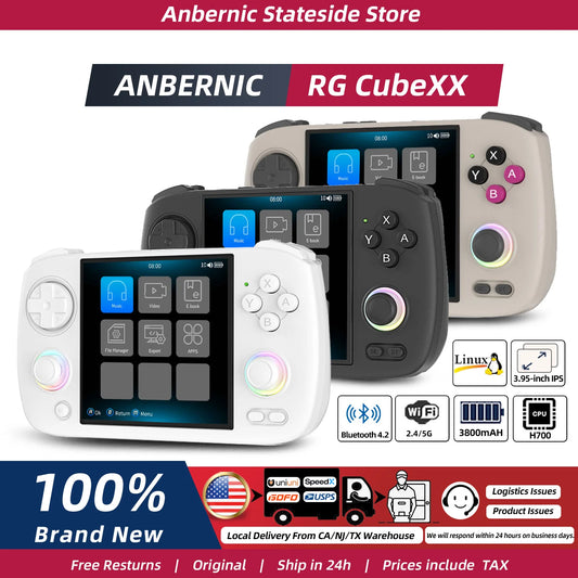 Anbernic Retro Handheld Console 4" IPS Linux-based retro gaming OS 64GB | iGameConsole 2026 Premium | Supports GBA SNES PS1 5000+ Preloaded Games Plug and Play | Back to School Gift for Kids Adults Dad | WiFi Enabled