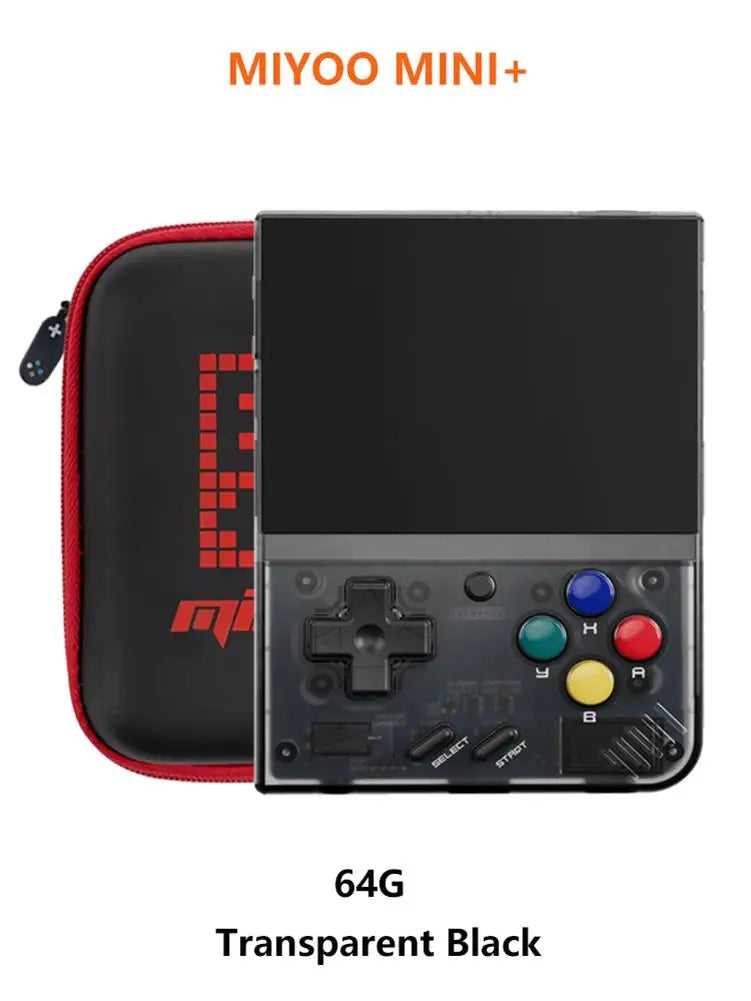MiyooMini+ Retro Handheld Console 2.8" IPS Linux-based retro gaming OS (OnionOS community firmware) 64GB | iGameConsole 2026 Premium | Supports GBA SNES PS1 1000+ Preloaded Games Plug and Play | Back to School Gift for Retro Gamers Adults Collectors