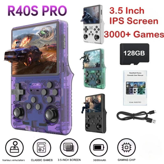 iGameConsole R40S Retro Handheld Console Linux-based retro gaming OS 256GB | iGameConsole 2026 Mid-Range | Supports PS1 Preloaded Games Plug and Play | Back to School Gift for Kids Adults Dad | Nostalgic Classic Gaming Childhood Memories