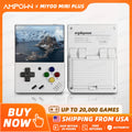 MiyooMini+ Retro Handheld Console 2.8" IPS Linux-based retro gaming OS (OnionOS community firmware) 64GB | iGameConsole 2026 Premium | Supports GBA SNES PS1 20000+ Preloaded Games Plug and Play | Back to School Gift for Retro Gamers Adults Collectors