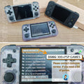 RG35XX+ Retro Handheld Console 3.5" IPS Linux-based retro gaming OS (muOS community firmware) 64GB | iGameConsole 2026 Premium | Supports GBA SNES PS1 PSP NDS MAME 11000+ Preloaded Games Plug and Play | Back to School Gift for Kids Adults Dad