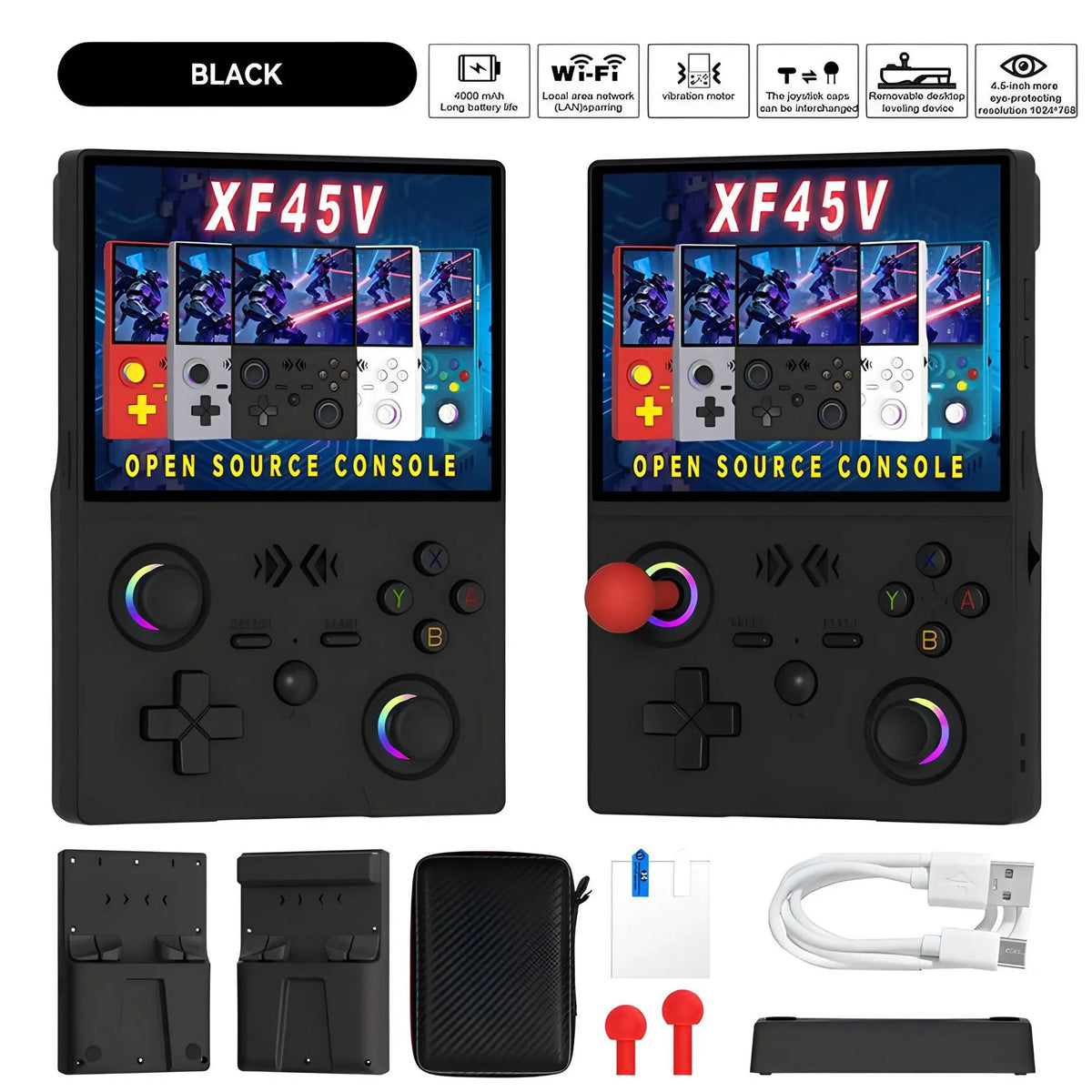 FLLBW Retro Handheld Console Linux-based retro gaming OS 64GB+ | iGameConsole 2026 Premium | Supports GBA SNES PS1 18000+ Preloaded Games Plug and Play | Back to School Gift for Kids Adults Dad | WiFi Enabled | 64GB+ Starter Value Edition