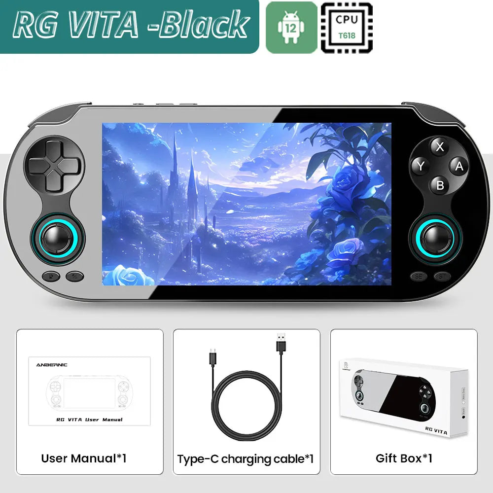 Anbernic Retro Handheld Console Linux-based retro gaming OS 64GB | iGameConsole 2026 Flagship | Supports GBA SNES PS1 12000+ Preloaded Games Plug and Play | Back to School Gift for Kids Adults Dad | WiFi Enabled