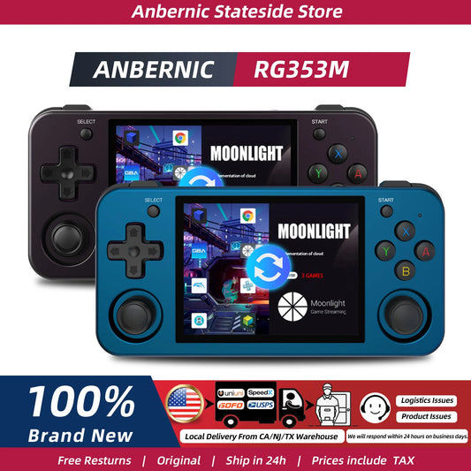 Anbernic Retro Handheld Console 3.5" IPS Linux-based retro gaming OS 64GB | iGameConsole 2026 Flagship | Supports GBA SNES PS1 1000+ Preloaded Games Plug and Play | Back to School Gift for Kids Adults Dad | WiFi Enabled