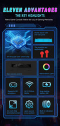 iGameConsole DC45V Retro Handheld Console Linux-based retro gaming OS 64GB+ | iGameConsole 2026 Premium | Supports GBA SNES PS1 22000+ Preloaded Games Plug and Play | Back to School Gift for Kids Adults Dad | Nostalgic Classic Gaming Childhood Memories
