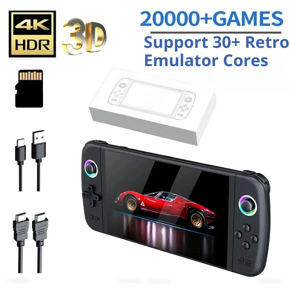 M27 Retro Handheld Console 7" IPS Linux-based retro gaming OS 64GB+ | iGameConsole 2026 Premium | Supports GBA SNES PS1 1000+ Preloaded Games Plug and Play | Back to School Gift for Kids Adults Dad | Available in Multiple Colors Styles