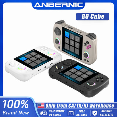 RG CubeXX 64G Retro Handheld | 3.95-inch Square IPS, Grey, Black or White | Birthday Gift