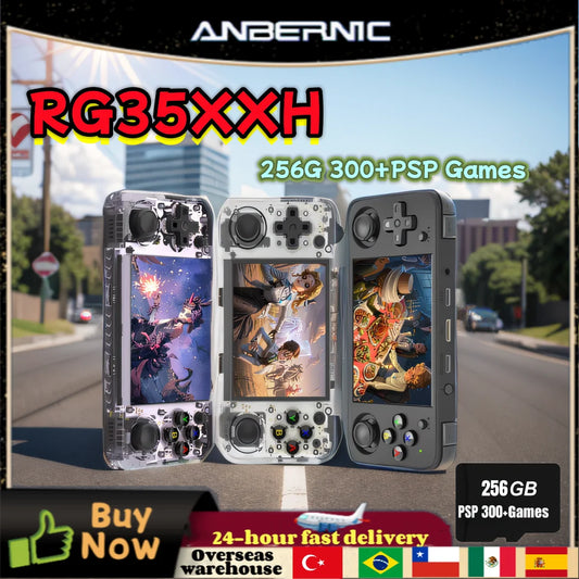 RG35XX+ Retro Handheld Console 3.5" IPS Linux-based retro gaming OS (muOS community firmware) 64GB | iGameConsole 2026 Premium | Supports GBA SNES PS1 PSP NDS MAME 11000+ Preloaded Games Plug and Play | Back to School Gift for Kids Adults Dad