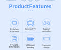 X55 Retro Handheld Console 5.5" IPS Linux-based retro gaming OS 64GB | iGameConsole 2026 Flagship | Supports GBA SNES PS1 50000+ Preloaded Games Plug and Play | Back to School Gift for Kids Adults Dad | 64GB Extended Library Edition