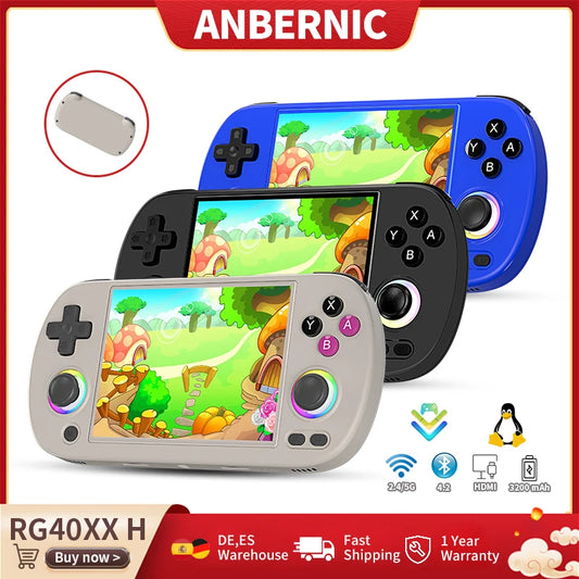 RG40XX Retro Handheld Console 4.0" IPS Linux-based retro gaming OS (muOS community firmware) 64GB | iGameConsole 2026 Flagship | Supports GBA SNES PS1 5000+ Preloaded Games Plug and Play | Back to School Gift for Retro Gamers Adults Collectors