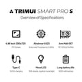 TrimUISmart Retro Handheld Console 4.96" IPS Linux-based retro gaming OS (CrossMix community firmware) 64GB | iGameConsole 2026 Flagship | Supports GBA SNES PS1 12000+ Preloaded Games Plug and Play | Back to School Gift for Kids Adults Dad
