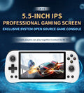 X55 Retro Handheld Console 5.5" IPS Linux-based retro gaming OS 64GB | iGameConsole 2026 Premium | Supports GBA SNES PS1 PSP 90000+ Preloaded Games Plug and Play | Back to School Gift for Kids Adults Dad | 64GB Extended Library Edition
