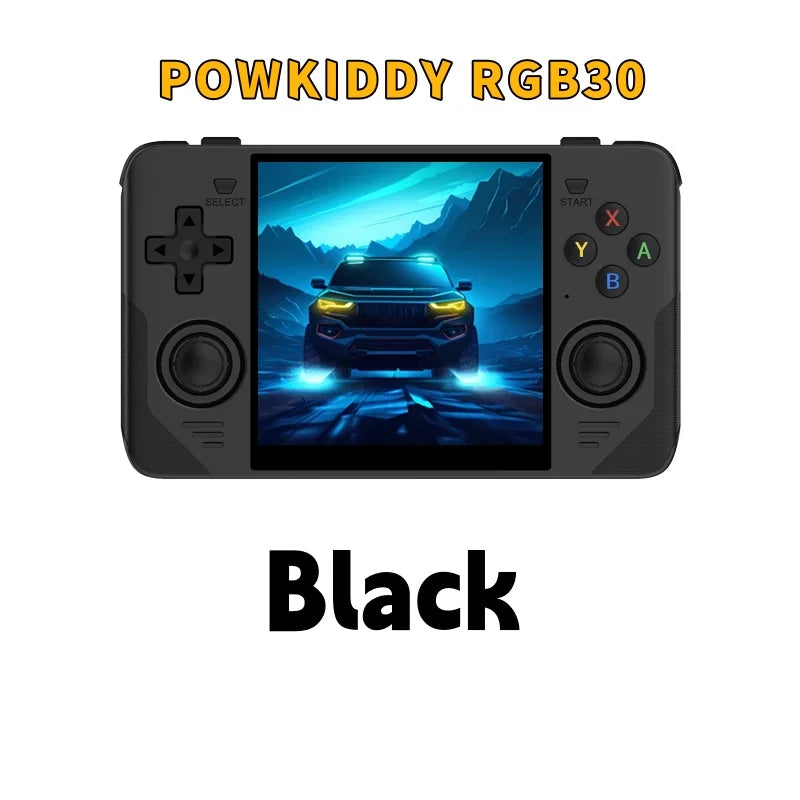 RGB30 Retro Handheld Console 4" IPS Linux-based retro gaming OS (ArkOS community firmware) 64GB | iGameConsole 2026 Flagship | Supports GBA SNES PS1 PSP 80000+ Preloaded Games Plug and Play | Back to School Gift for Kids Adults Dad | WiFi Enabled