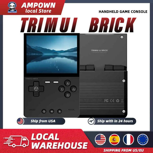TrimUIBrick Retro Handheld Console 3.2" IPS Linux-based retro gaming OS (CrossMix community firmware) 64GB | iGameConsole 2026 Premium | Supports GBA SNES PS1 12000+ Preloaded Games Plug and Play | Back to School Gift for Kids Adults Dad