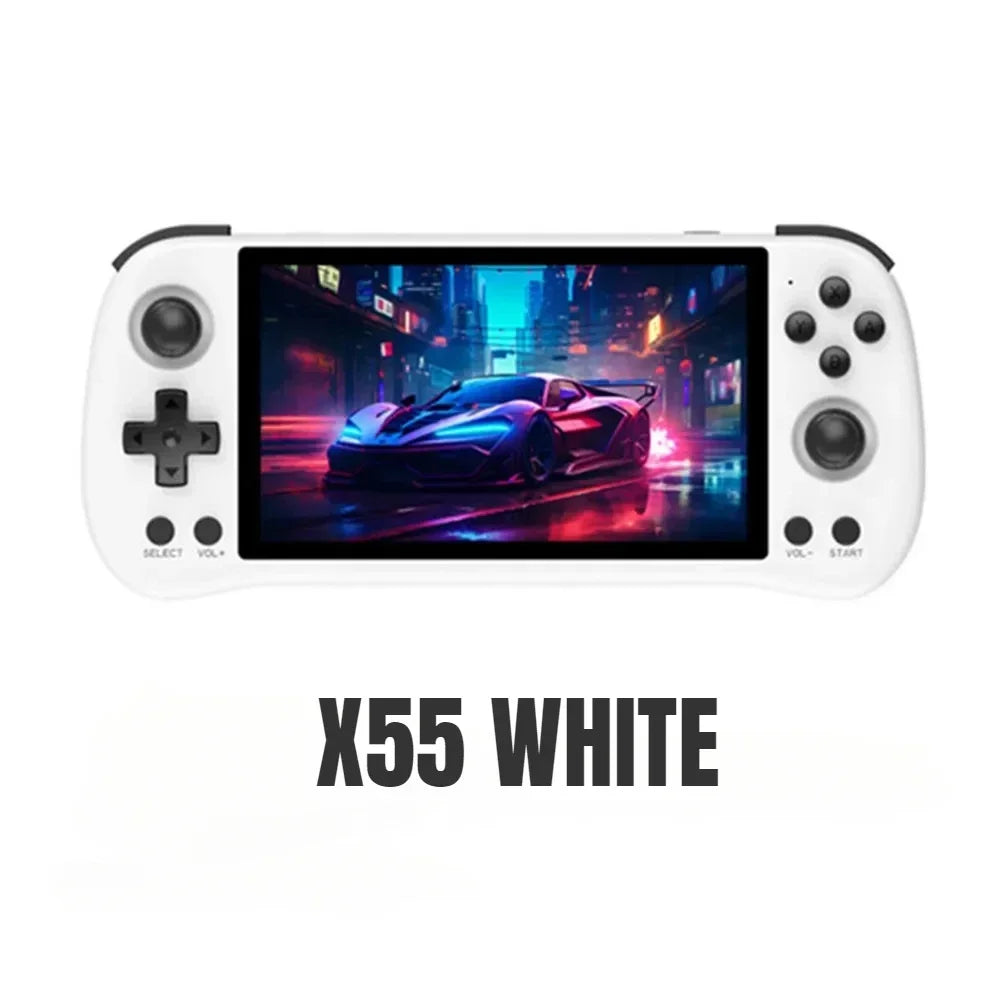 X55 Retro Handheld Console 5.5" IPS Linux-based retro gaming OS 64GB | iGameConsole 2026 Flagship | Supports GBA SNES PS1 PSP 92000+ Preloaded Games Plug and Play | Back to School Gift for Kids Adults Dad | 64GB Extended Library Edition