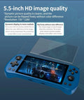 X55 Retro Handheld Console 5.5" IPS Linux-based retro gaming OS 64GB | iGameConsole 2026 Flagship | Supports GBA SNES PS1 PSP 92000+ Preloaded Games Plug and Play | Back to School Gift for Kids Adults Dad | 64GB Extended Library Edition