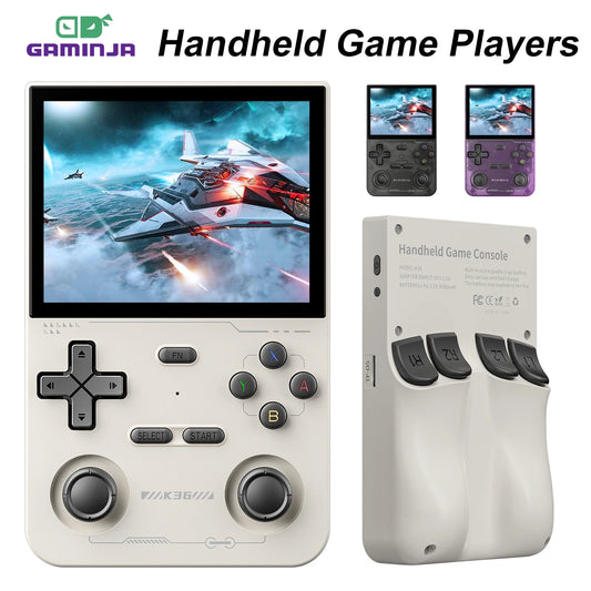 GameinjaANS13 Retro Handheld Console 3.5" IPS Linux-based retro gaming OS 64GB | iGameConsole 2026 Budget-Friendly | Supports GBA SNES PS1 1000+ Preloaded Games Plug and Play | Back to School Gift for Kids Adults Dad