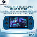 X55 Retro Handheld Console 5.5" IPS Linux-based retro gaming OS 64GB | iGameConsole 2026 Flagship | Supports GBA SNES PS1 50000+ Preloaded Games Plug and Play | Back to School Gift for Kids Adults Dad | 64GB Extended Library Edition