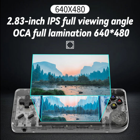 RG28XX Retro Handheld Console 2.83" IPS Linux-based retro gaming OS (muOS community firmware) 32GB | iGameConsole 2026 Mid-Range | Supports GBA SNES PS1 1000+ Preloaded Games Plug and Play | Back to School Gift for Kids Adults Dad
