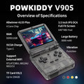 Powkiddy Retro Handheld Console 3.5" IPS Linux-based retro gaming OS 64GB+ | iGameConsole 2026 Mid-Range | Supports GBA SNES PS1 N64 PSP GBC 90000+ Preloaded Games Plug and Play | Back to School Gift for Kids Adults Dad