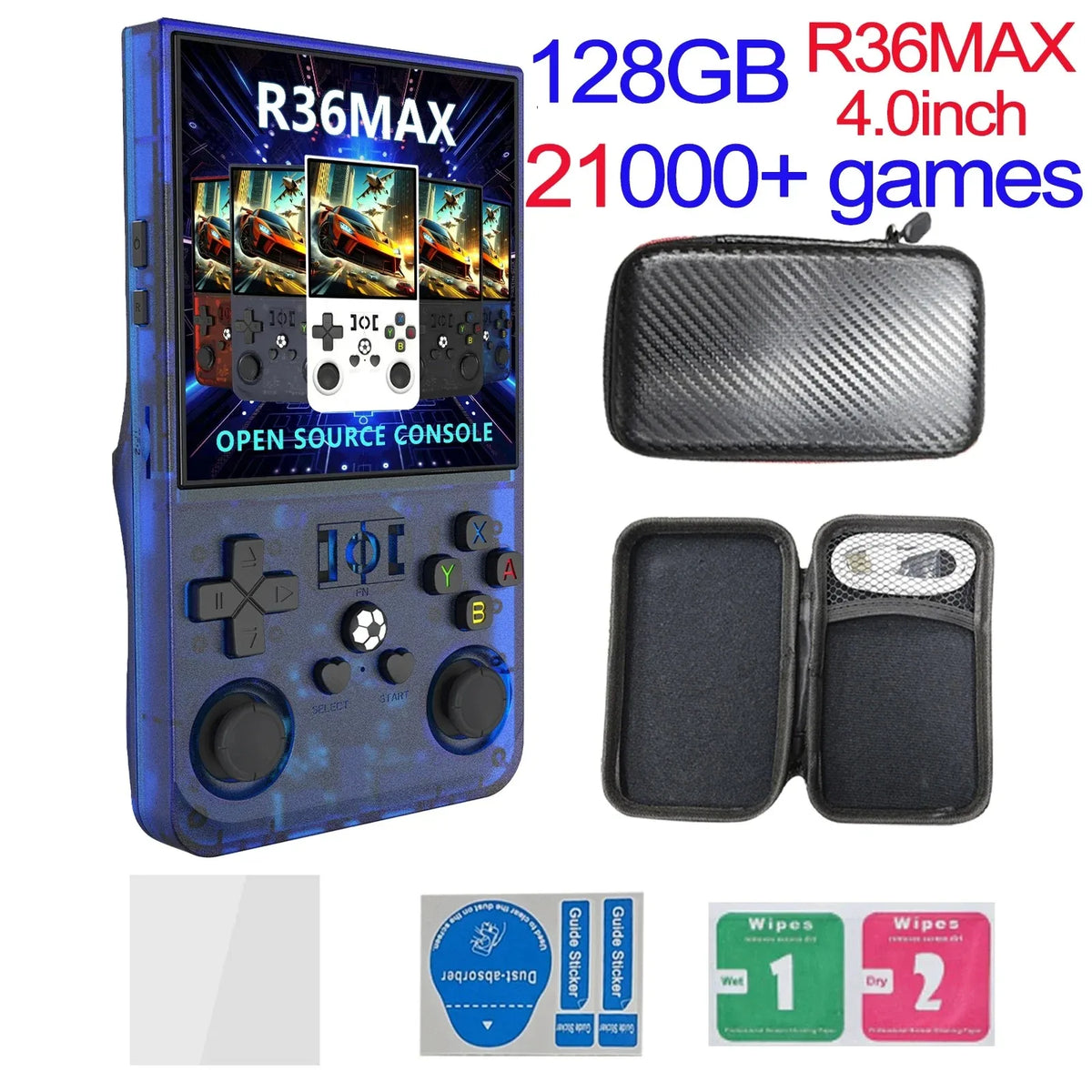R36MAX Retro Handheld Console 3.5" IPS Linux-based retro gaming OS (ArkOS community firmware) 64GB+ | iGameConsole 2026 Mid-Range | Supports GBA SNES PS1 N64 PSP Preloaded Games Plug and Play | Back to School Gift for Retro Gamers Adults Collectors
