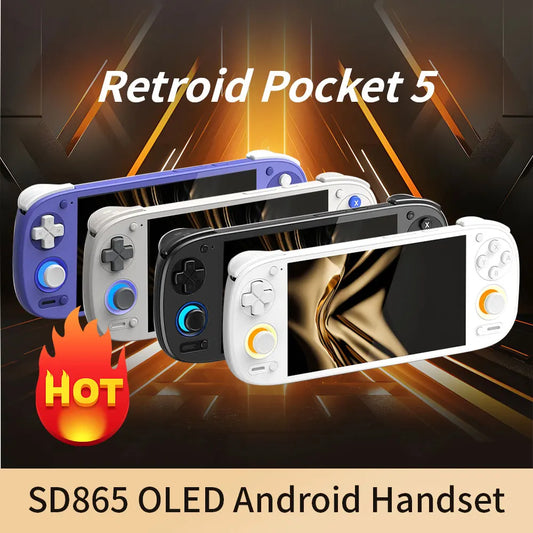 RP5 Retro Handheld Console 5.5" IPS Android retro handheld 64GB | iGameConsole 2026 Flagship | Supports GBA SNES PS1 N64 PSP DS Preloaded Games Plug and Play | Back to School Gift for Retro Gamers Collectors Enthusiasts | WiFi Enabled