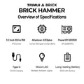 TrimUIBrick Retro Handheld Console 3.2" IPS Linux-based retro gaming OS (CrossMix community firmware) 64GB | iGameConsole 2026 Flagship | Supports GBA SNES PS1 17000+ Preloaded Games Plug and Play | Back to School Gift for Kids Adults Dad