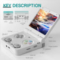 MiyooFlip Retro Handheld Console Linux-based retro gaming OS 64GB | iGameConsole 2026 Premium | Supports GBA SNES PS1 N64 PSP DS Preloaded Games Plug and Play | Back to School Gift for Retro Gamers Adults Collectors | Offline Single Player Gaming