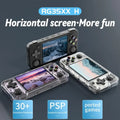 RG35XX+ Retro Handheld Console 3.5" IPS Linux-based retro gaming OS (muOS community firmware) 64GB | iGameConsole 2026 Flagship | Supports GBA SNES PS1 PSP NDS MAME 2000+ Preloaded Games Plug and Play | Back to School Gift for Kids Adults Dad