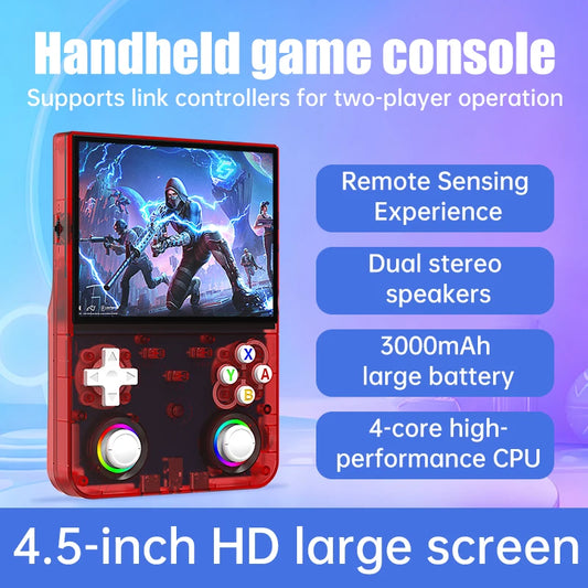 FLLBW Retro Handheld Console 4.5" IPS Linux-based retro gaming OS 64GB+ | iGameConsole 2026 Premium | Supports GBA SNES PS1 35000+ Preloaded Games Plug and Play | Back to School Gift for Kids Adults Dad | 64GB+ Starter Value Edition