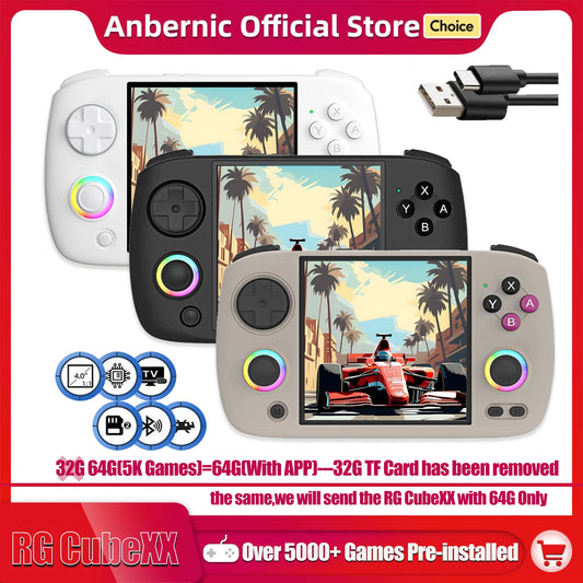 Anbernic Retro Handheld Console 3.95" IPS Linux-based retro gaming OS 64GB | iGameConsole 2026 Premium | Supports GBA SNES PS1 N64 PSP NDS 5000+ Preloaded Games Plug and Play | Back to School Gift for Kids Adults Dad | WiFi Enabled | Online Multiplayer
