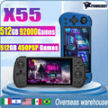 X55 Retro Handheld Console 5.5" IPS Linux-based retro gaming OS 64GB | iGameConsole 2026 Premium | Supports GBA SNES PS1 PSP 61000+ Preloaded Games Plug and Play | Back to School Gift for Kids Adults Dad | 64GB Extended Library Edition