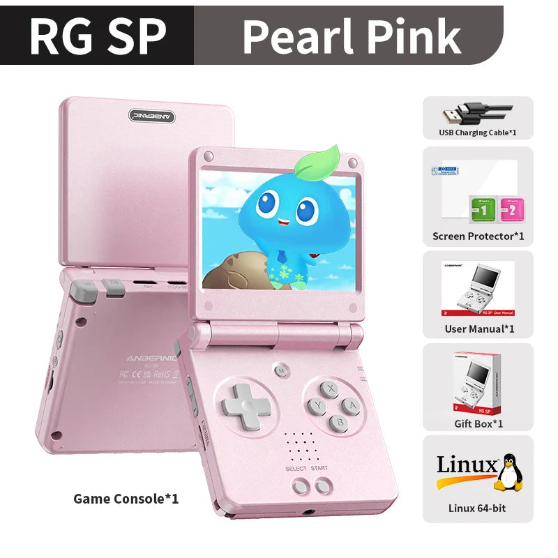 Anbernic Retro Handheld Console Linux-based retro gaming OS 64GB | iGameConsole 2026 Premium | Supports GBA SNES PS1 1000+ Preloaded Games Plug and Play | Back to School Gift for Kids Adults Dad | WiFi Enabled | Online Multiplayer