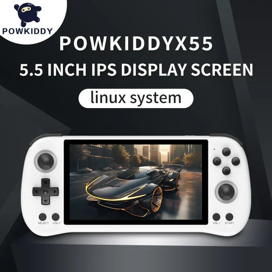 X55 Retro Handheld Console 5.5" IPS Linux-based retro gaming OS 64GB+ | iGameConsole 2026 Flagship | Supports GBA SNES PS1 1000+ Preloaded Games Plug and Play | Back to School Gift for Kids Adults Dad | 64GB+ Extended Library Edition