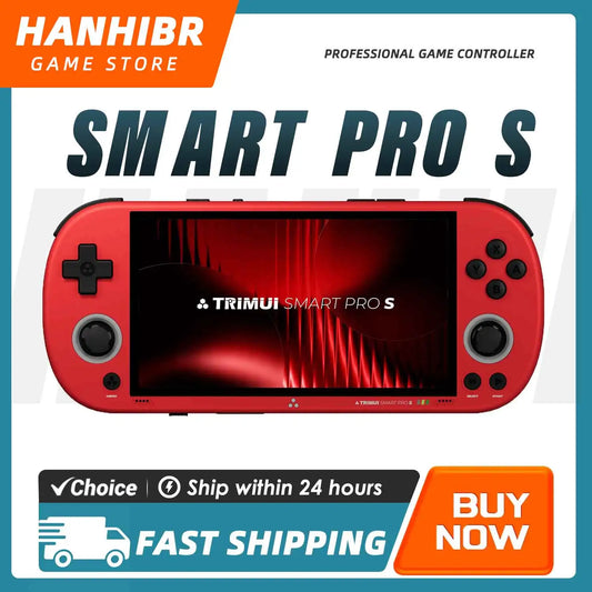 TrimUISmart Retro Handheld Console 4.96" IPS Linux-based retro gaming OS (CrossMix community firmware) 64GB | iGameConsole 2026 Flagship | Supports GBA SNES PS1 12000+ Preloaded Games Plug and Play | Back to School Gift for Kids Adults Dad