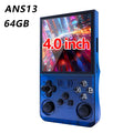 GameinjaANS13 Retro Handheld Console 4.0" IPS Linux-based retro gaming OS 64GB | iGameConsole 2026 Budget-Friendly | Supports GBA SNES PS1 1000+ Preloaded Games Plug and Play | Back to School Gift for Kids Adults Dad | Available in Multiple Colors Styles