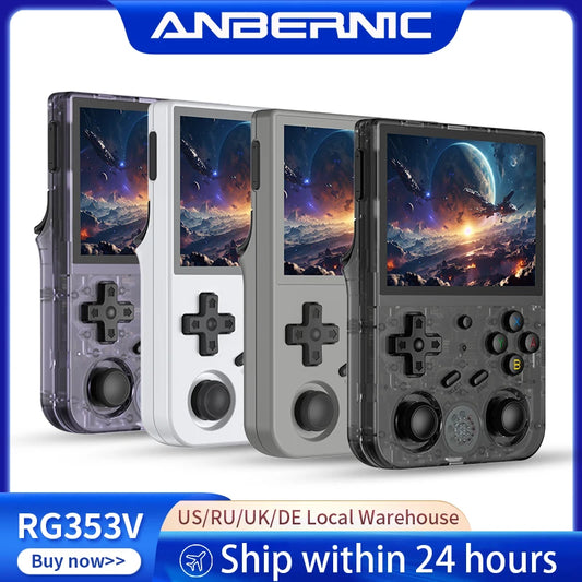 Anbernic Retro Handheld Console 3.5" IPS Linux-based retro gaming OS 64GB | iGameConsole 2026 Flagship | Supports GBA SNES PS1 1000+ Preloaded Games Plug and Play | Back to School Gift for Kids Adults Dad | WiFi Enabled