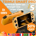 TrimUISmart Retro Handheld Console 4.96" IPS Linux-based retro gaming OS (RetroArch community firmware) 64GB | iGameConsole 2026 Flagship | Supports GBA SNES PS1 N64 GBC 1000+ Preloaded Games Plug and Play | Back to School Gift for Kids Adults Dad