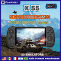 X55 Retro Handheld Console 5.5" IPS Linux-based retro gaming OS 64GB | iGameConsole 2026 Premium | Supports GBA SNES PS1 PSP 80000+ Preloaded Games Plug and Play | Back to School Gift for Kids Adults Dad | 64GB Extended Library Edition