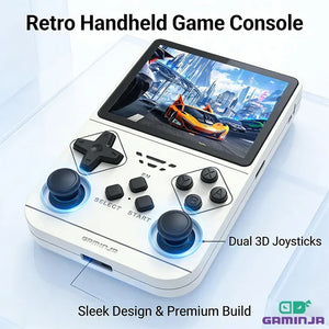 GAMINJA ANS11 Retro Handheld Console | 3.5-inch IPS & Dual Joysticks | Source-Listed 64GB Package | Birthday Gift