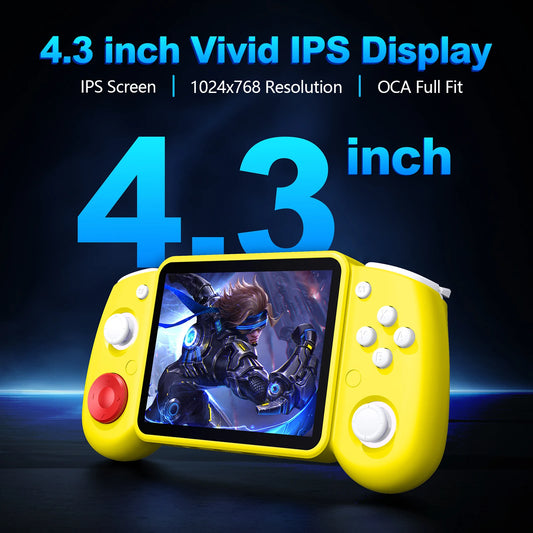 iGameConsole RG43H Retro Handheld Console 4.3" IPS Linux-based retro gaming OS 64GB+ | iGameConsole 2026 Premium | Supports GBA SNES PS1 1000+ Preloaded Games Plug and Play | Back to School Gift for Kids Adults Dad | WiFi Enabled