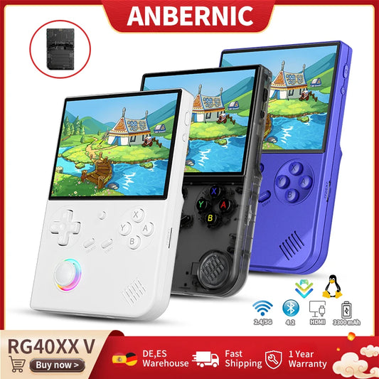 RG40XX Retro Handheld Console Linux-based retro gaming OS (muOS community firmware) 64GB | iGameConsole 2026 Flagship | Supports GBA SNES PS1 5000+ Preloaded Games Plug and Play | Back to School Gift for Retro Gamers Adults Collectors