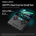 TrimUIBrick Retro Handheld Console 3.2" IPS Linux-based retro gaming OS (CrossMix community firmware) 64GB | iGameConsole 2026 Premium | Supports GBA SNES PS1 14000+ Preloaded Games Plug and Play | Back to School Gift for Kids Adults Dad