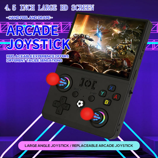 R36MAX Retro Handheld Console 4.5" IPS Linux-based retro gaming OS (ArkOS community firmware) 128GB | iGameConsole 2026 Mid-Range | Supports GBA SNES PS1 N64 PSP 22000+ Preloaded Games Plug and Play | Back to School Gift for Retro Gamers Adults Collectors
