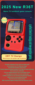R36 Retro Handheld Console Linux-based retro gaming OS 64GB+ | iGameConsole 2026 Mid-Range | Supports GBA SNES PS1 1000+ Preloaded Games Plug and Play | Back to School Gift for Kids Adults Dad | Nostalgic Classic Gaming Childhood Memories