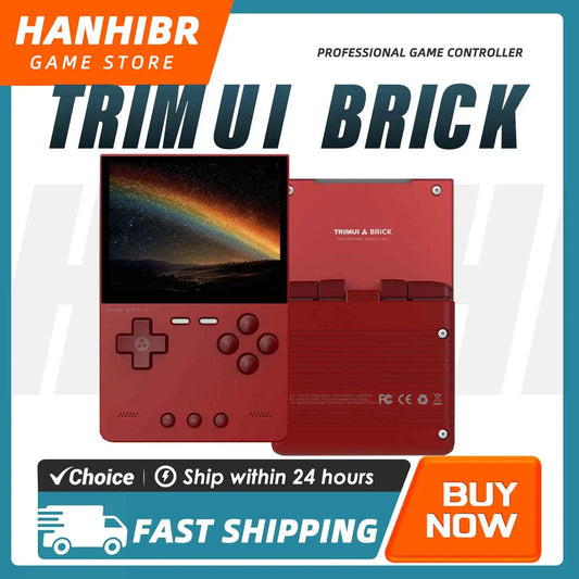 TrimUIBrick Retro Handheld Console 3.2" IPS Linux-based retro gaming OS (CrossMix community firmware) 64GB | iGameConsole 2026 Premium | Supports GBA SNES PS1 17000+ Preloaded Games Plug and Play | Back to School Gift for Kids Adults Dad